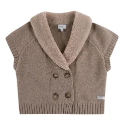 Merinowolle Ärmellose e Strickjacke>Donsje Best