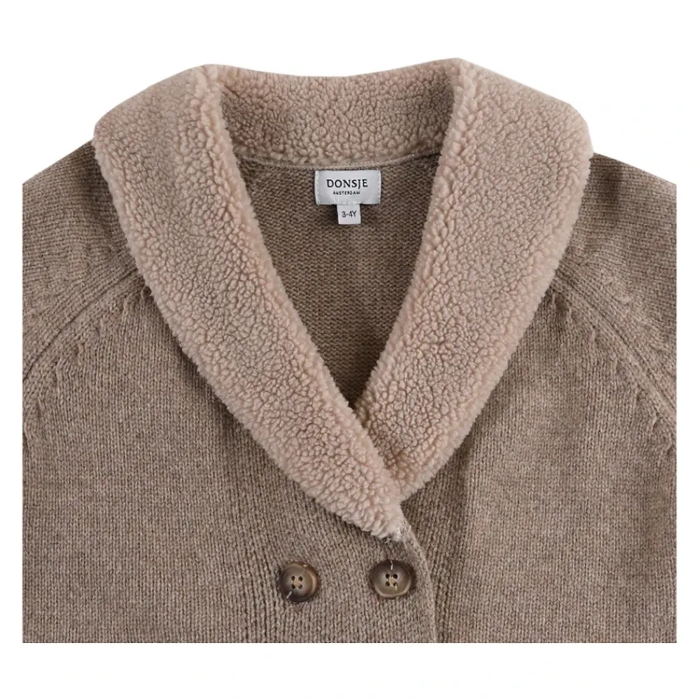 Merinowolle Ärmellose e Strickjacke>Donsje Best