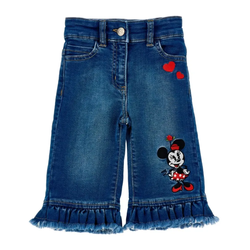 Minnie Mouse Jeans mit Stickerei>Monnalisa Outlet