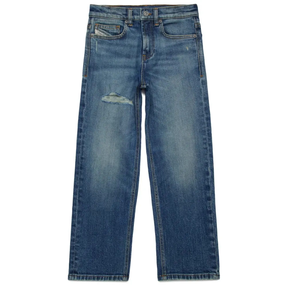 Mittele Straight Jeans mit Rissen>Diesel Hot