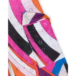 Multicolor Iride Print Weite Beinhose><noscript><img width=