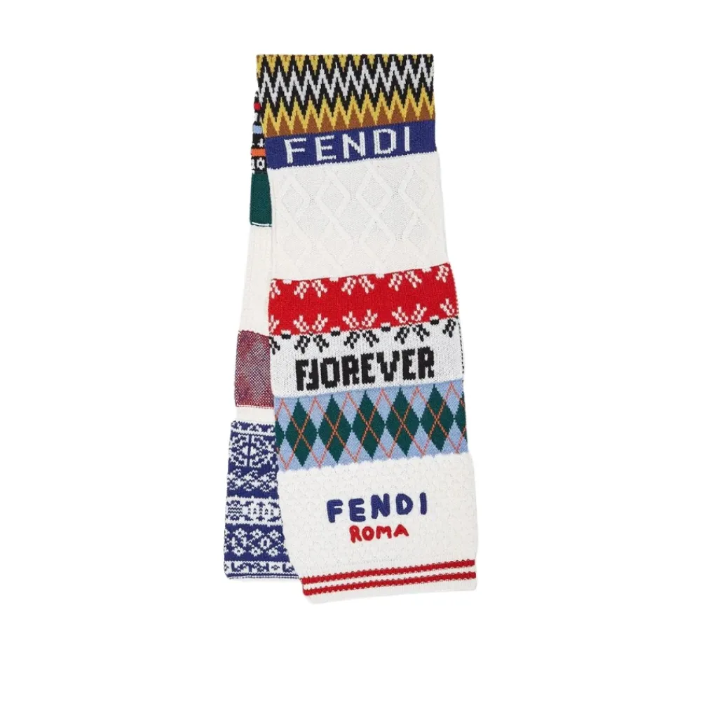 Multicolor Logo Schal>Fendi New