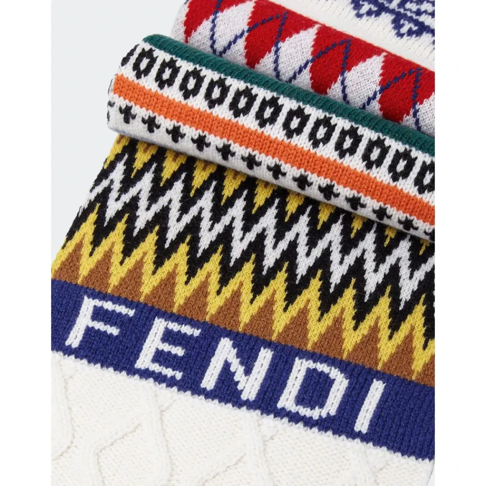 Multicolor Logo Schal>Fendi New