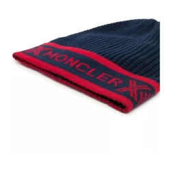 Navy e Woll Beanie Mütze>Moncler Outlet