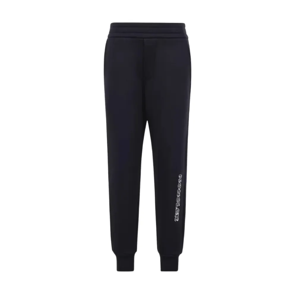 Navy Fleece Sweatpants mit Logo>Moncler Best