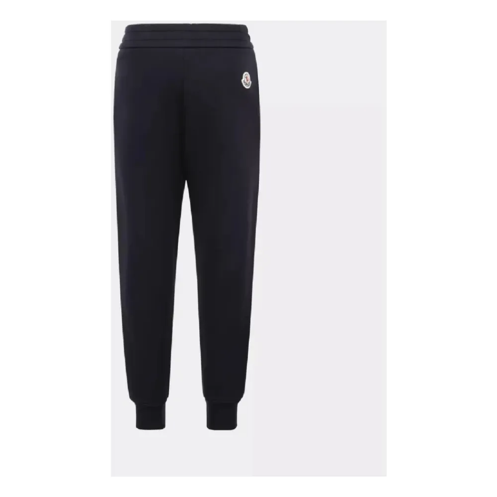 Navy Fleece Sweatpants mit Logo>Moncler Best