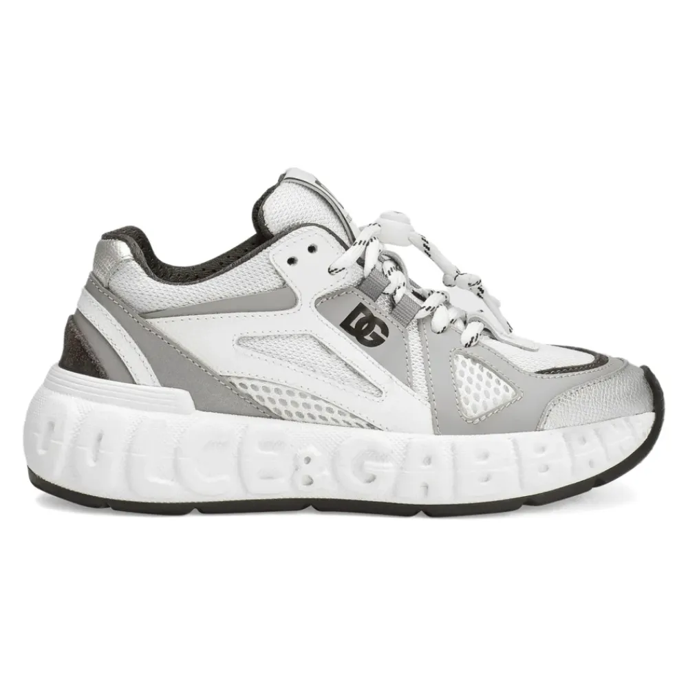 Niedriger Sneaker Grau/Weiß>Dolce & Gabbana Online