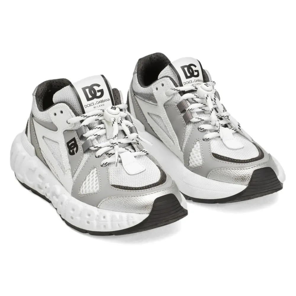 Niedriger Sneaker Grau/Weiß>Dolce & Gabbana Online