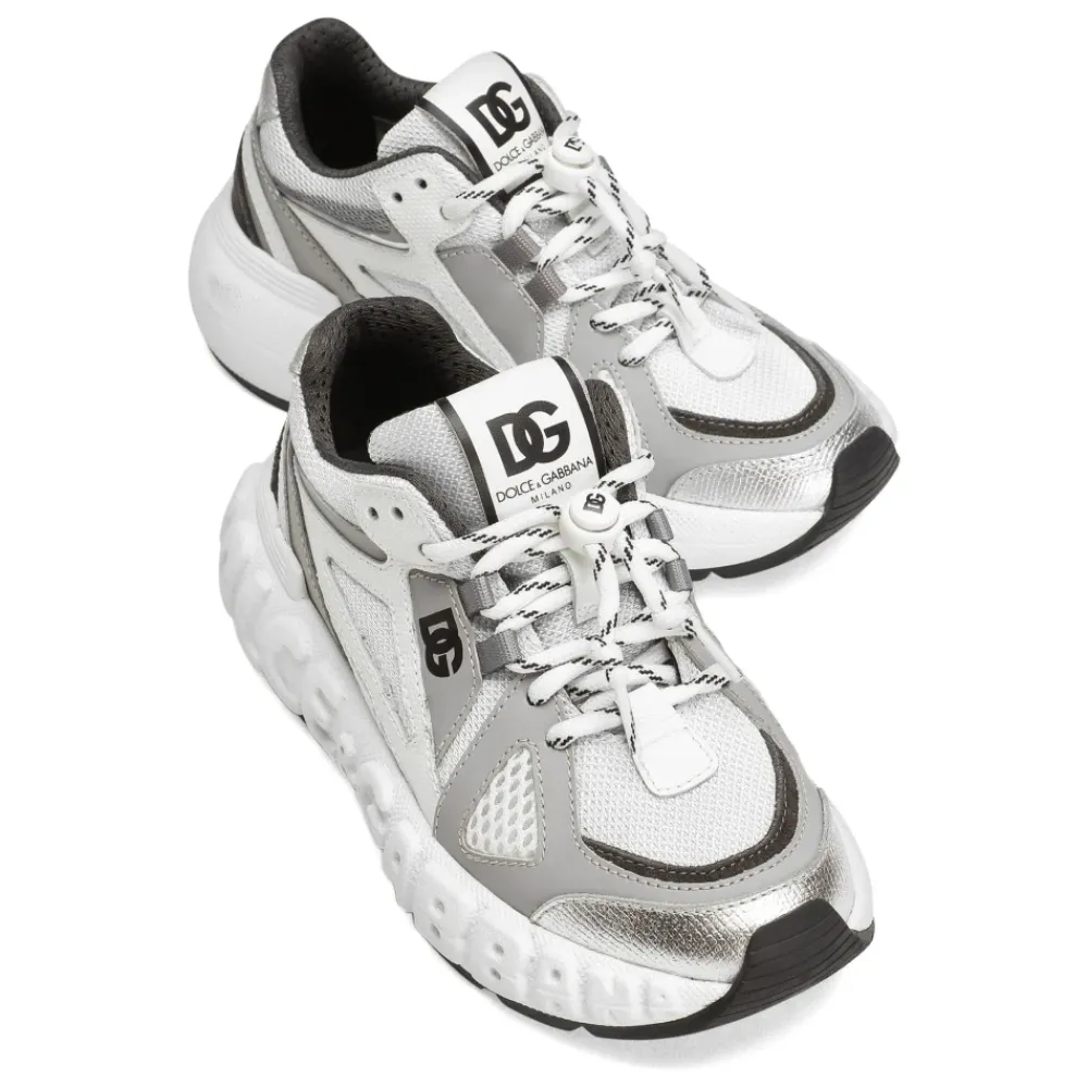 Niedriger Sneaker Grau/Weiß>Dolce & Gabbana Online