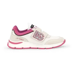Niedriger Sneaker in Weiß und Pink>Dolce & Gabbana Discount