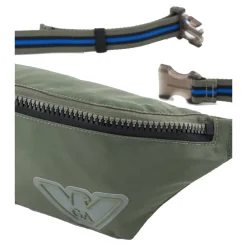 Nylon-Gürteltasche mit Gummi-Logo><noscript><img width=