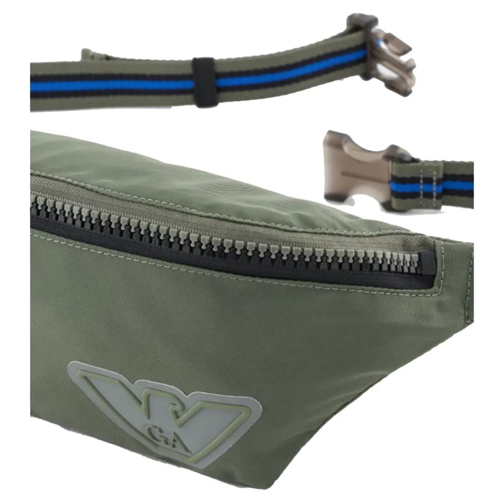 Nylon-Gürteltasche mit Gummi-Logo>Armani Best