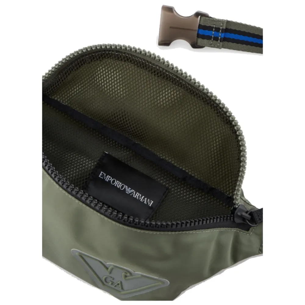 Nylon-Gürteltasche mit Gummi-Logo>Armani Best