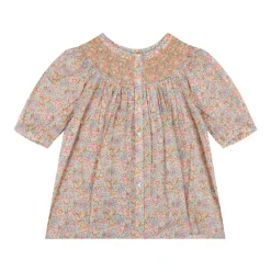 Orange Bluse mit Blumenmuster>Bonpoint Outlet