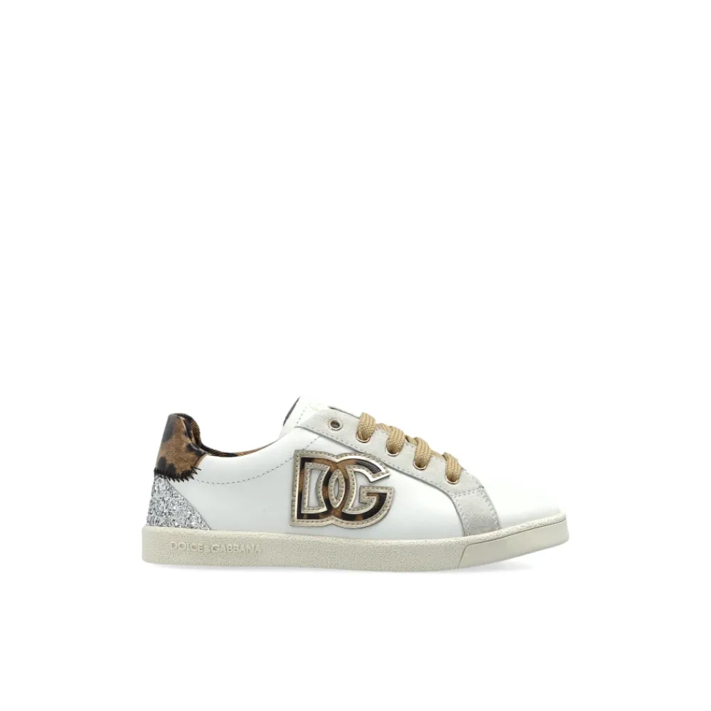 Original Sneakers mit Glitzer und Stickerei>Dolce & Gabbana Online