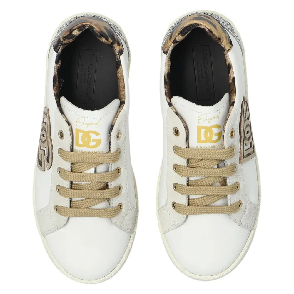 Original Sneakers mit Glitzer und Stickerei>Dolce & Gabbana Online