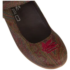 Paisley Jacquard Ballerinas><noscript><img width=
