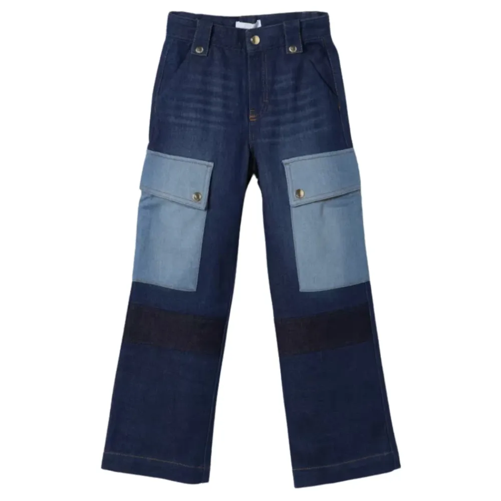 Patchwork Kinder Denim Jeans>Chloé