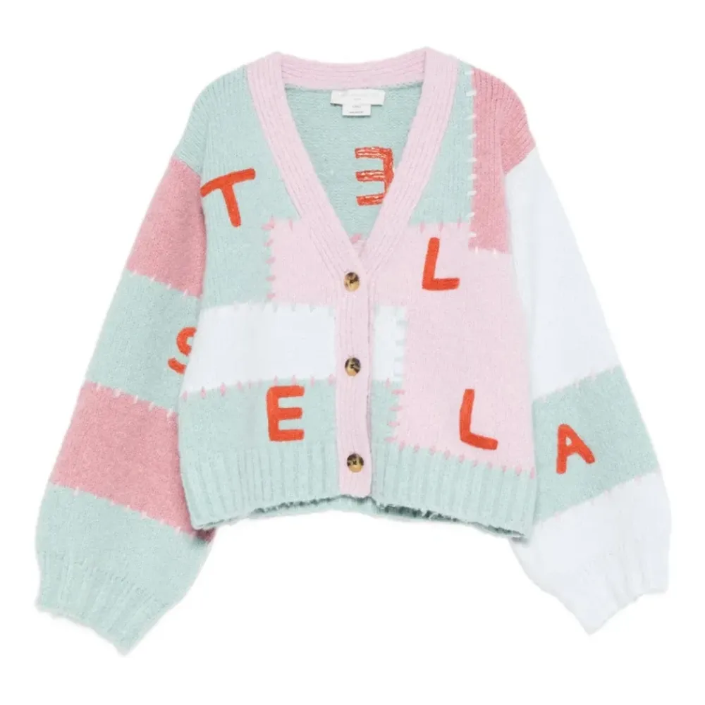 Patchwork V-Ausschnitt Cardigan Pullover>Stella McCartney Discount
