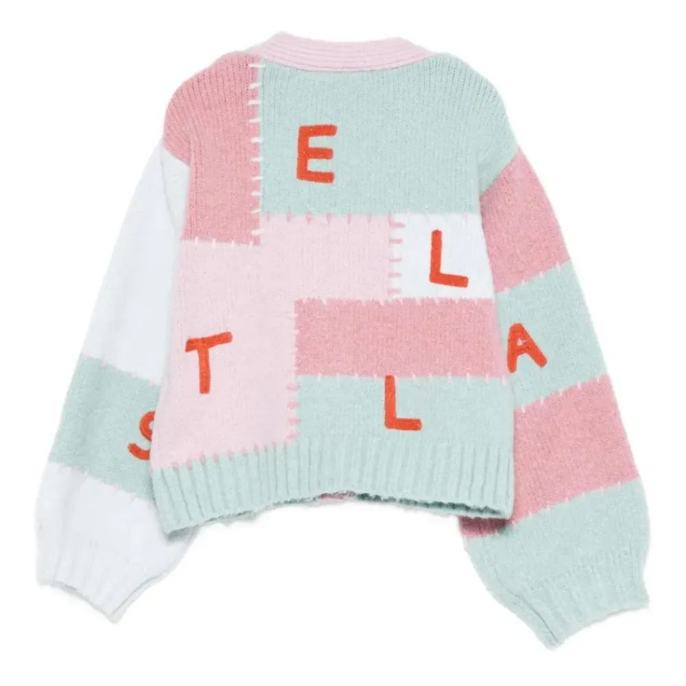 Patchwork V-Ausschnitt Cardigan Pullover>Stella McCartney Discount