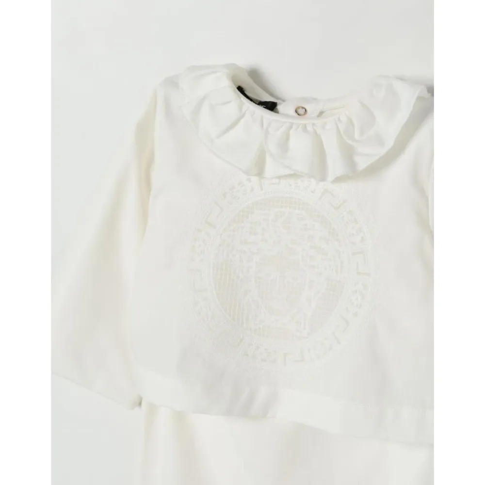 Peter Pan Kragen Spitzen Romper>Versace New