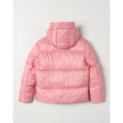Pinke Pufferjacke mit Kapuze>Diesel Best