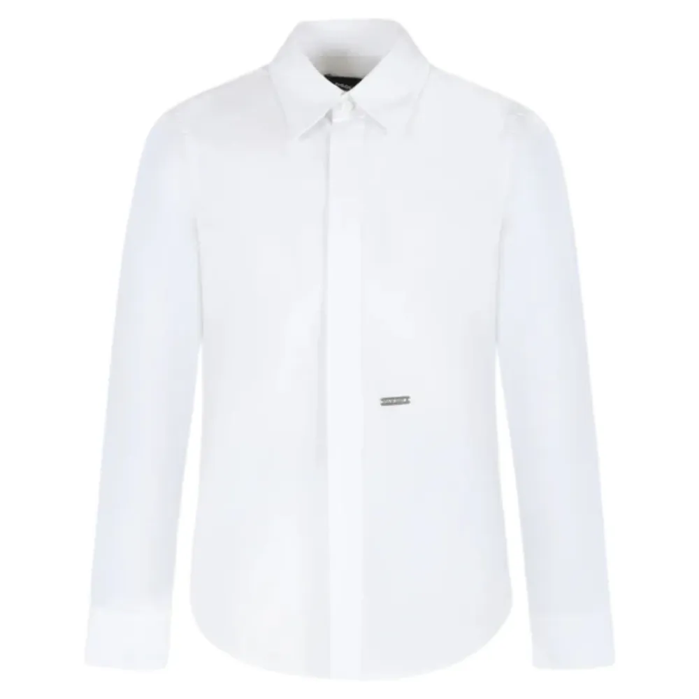 Pointed Collar Cotton Shirt>Dsquared2 Sale