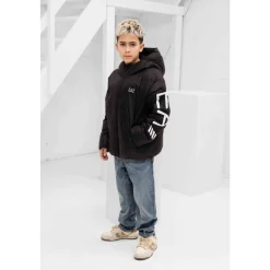 Polar Logo Padded Hooded Jacket>Emporio Armani