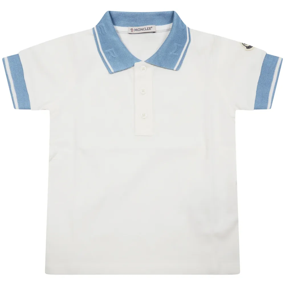 Polo mit Kontrastkragen>Moncler Clearance