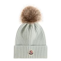 Pompon-Mütze mit Logo>Moncler Outlet