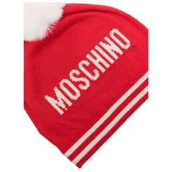 Pompon-Strickmütze mit Teddy-Logo>Moschino Clearance
