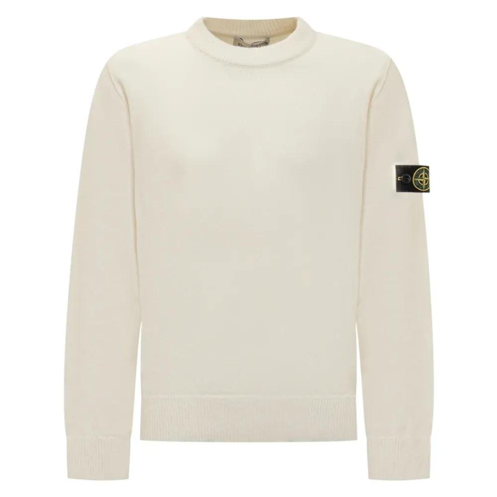 Pullover mit Rundhalsausschnitt und Logo>Stone Island Best