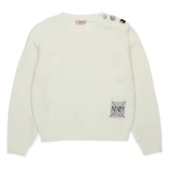 Pullover mit Schmuckknöpfen aus Wollmischung>N21 Best