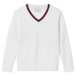 Pullover mit Web-Stickerei>Gucci Hot