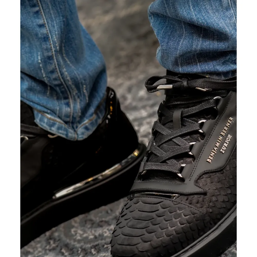 Raphael Python Cut-Matt Sneaker>Benjamin Berner Discount