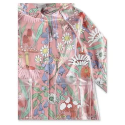 Regenmantel mit Blumenmuster><noscript><img width=