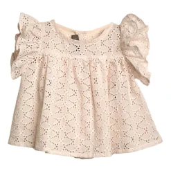 Baumwollspitzenhemd mit Rüschen>Little Bear Discount