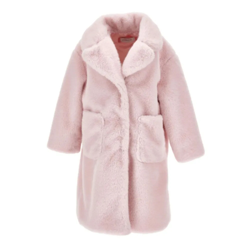 Kunstpelzmantel Klassische Revers>Monnalisa