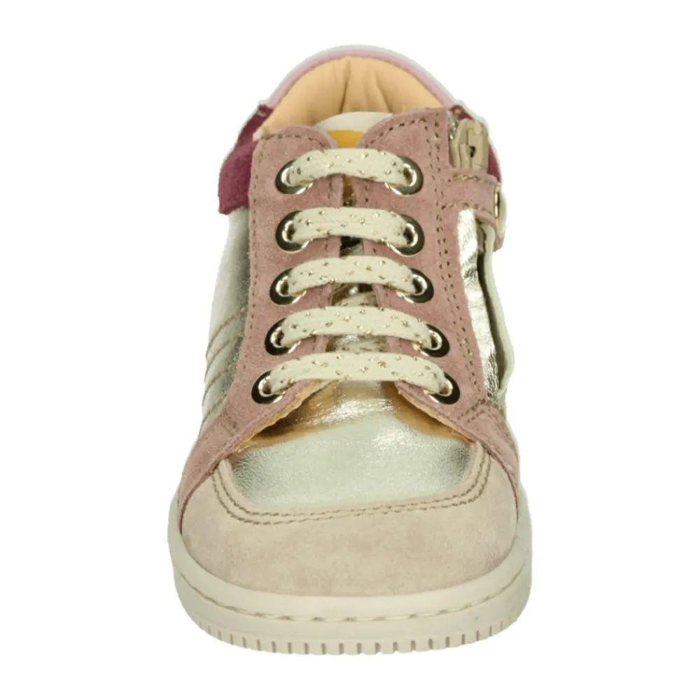 Rosa Multi Leder Mitte Mädchen Schuhe>Ocra