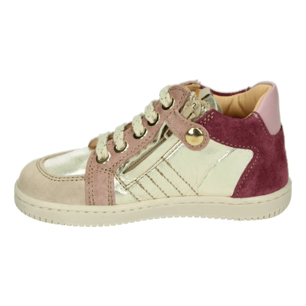 Rosa Multi Leder Mitte Mädchen Schuhe>Ocra