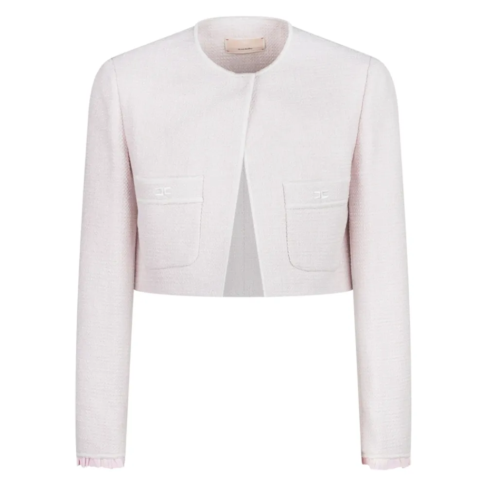 Tweedjacke mit Taschen>Elisabetta Franchi Discount