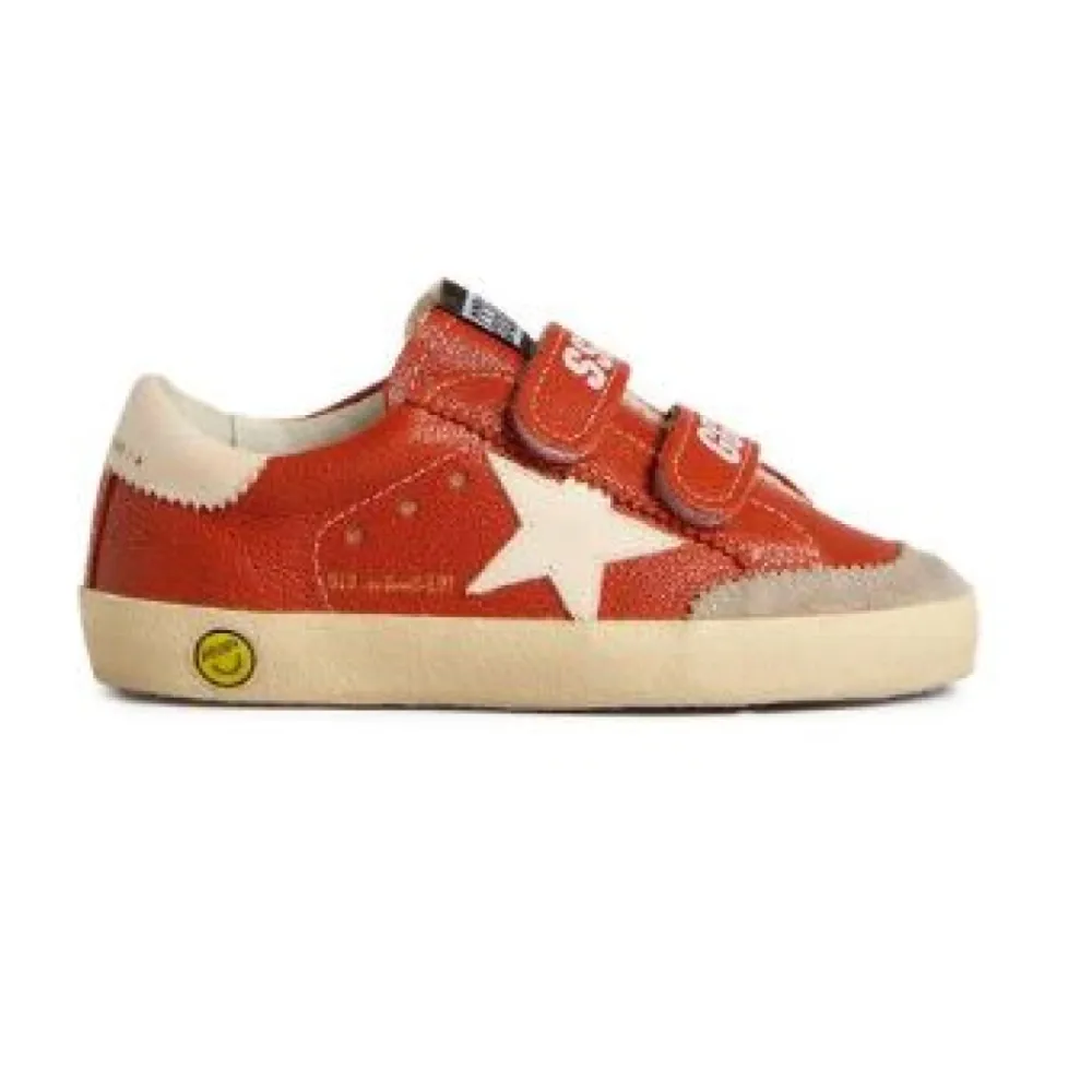 Rote alte Schulsneaker mit Sternenmotiv>Golden Goose Discount