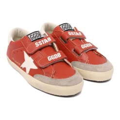 Rote alte Schulsneaker mit Sternenmotiv>Golden Goose Discount