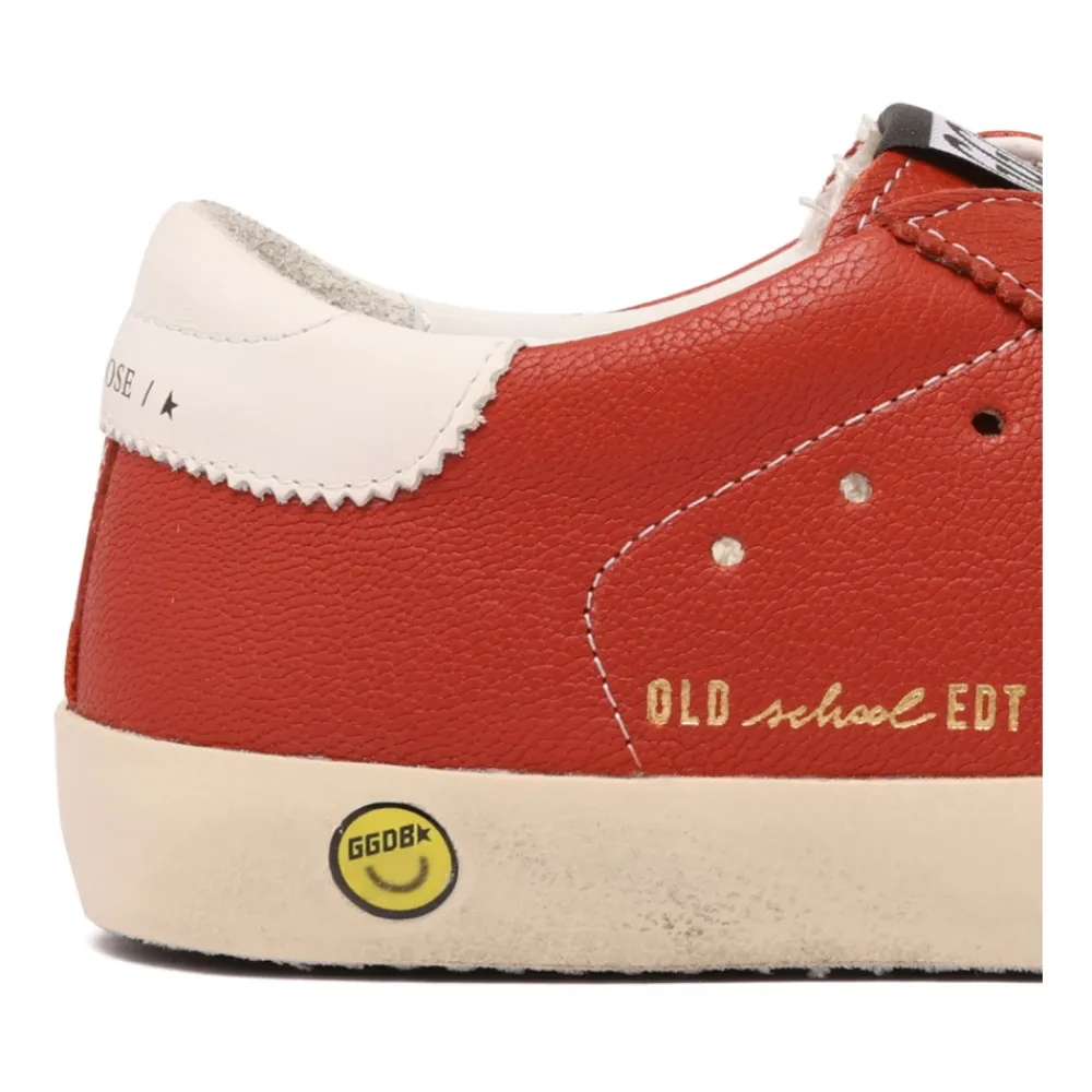 Rote alte Schulsneaker mit Sternenmotiv>Golden Goose Discount