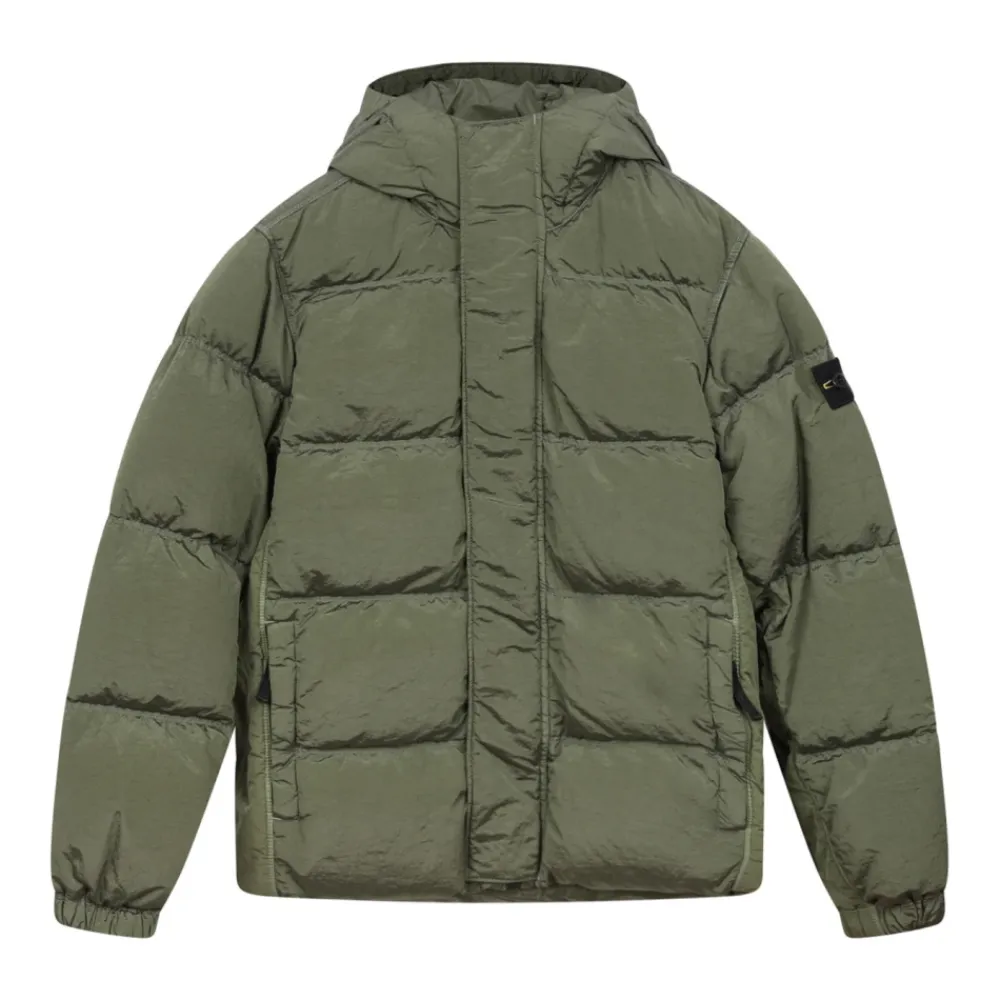 Sage Steppjacke mit Kapuze>Stone Island Outlet