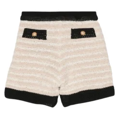 Sand Kinder High Waist Strickshorts>Balmain Hot