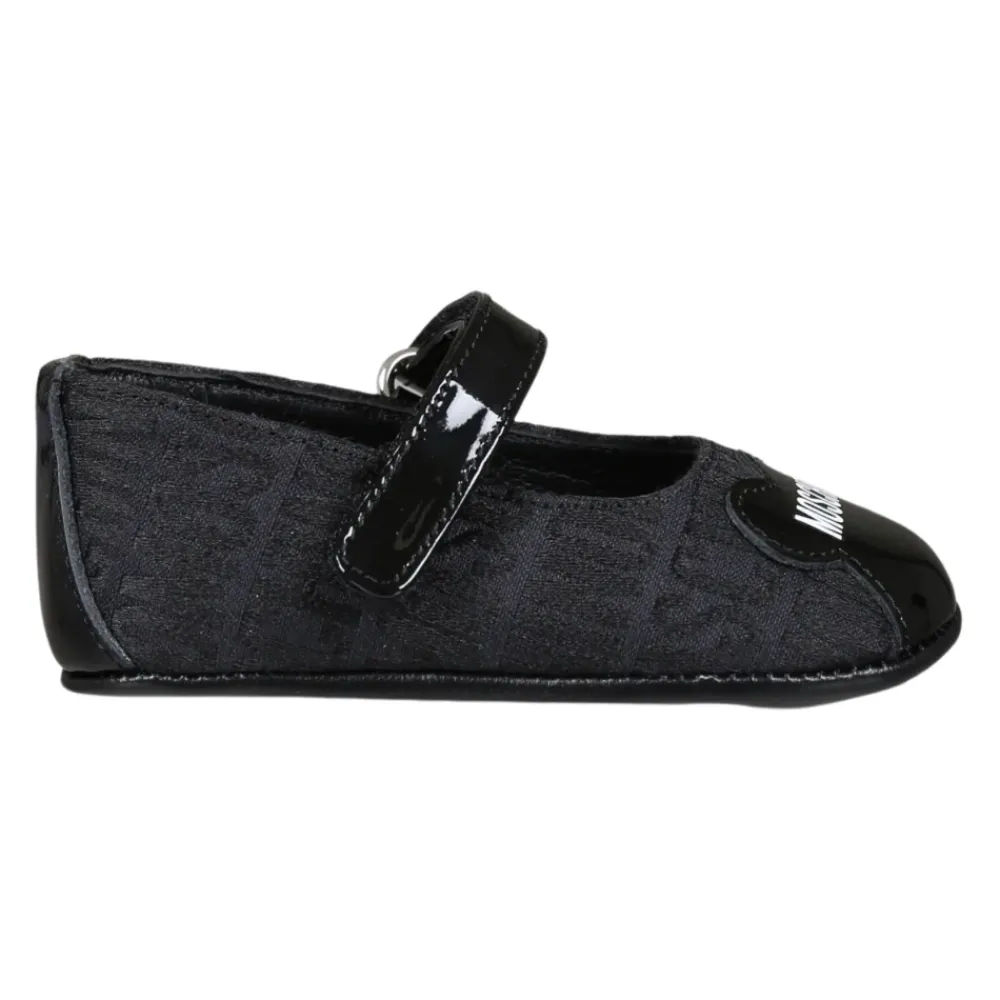 e Ballerinas mit Klettverschluss>Moschino Clearance