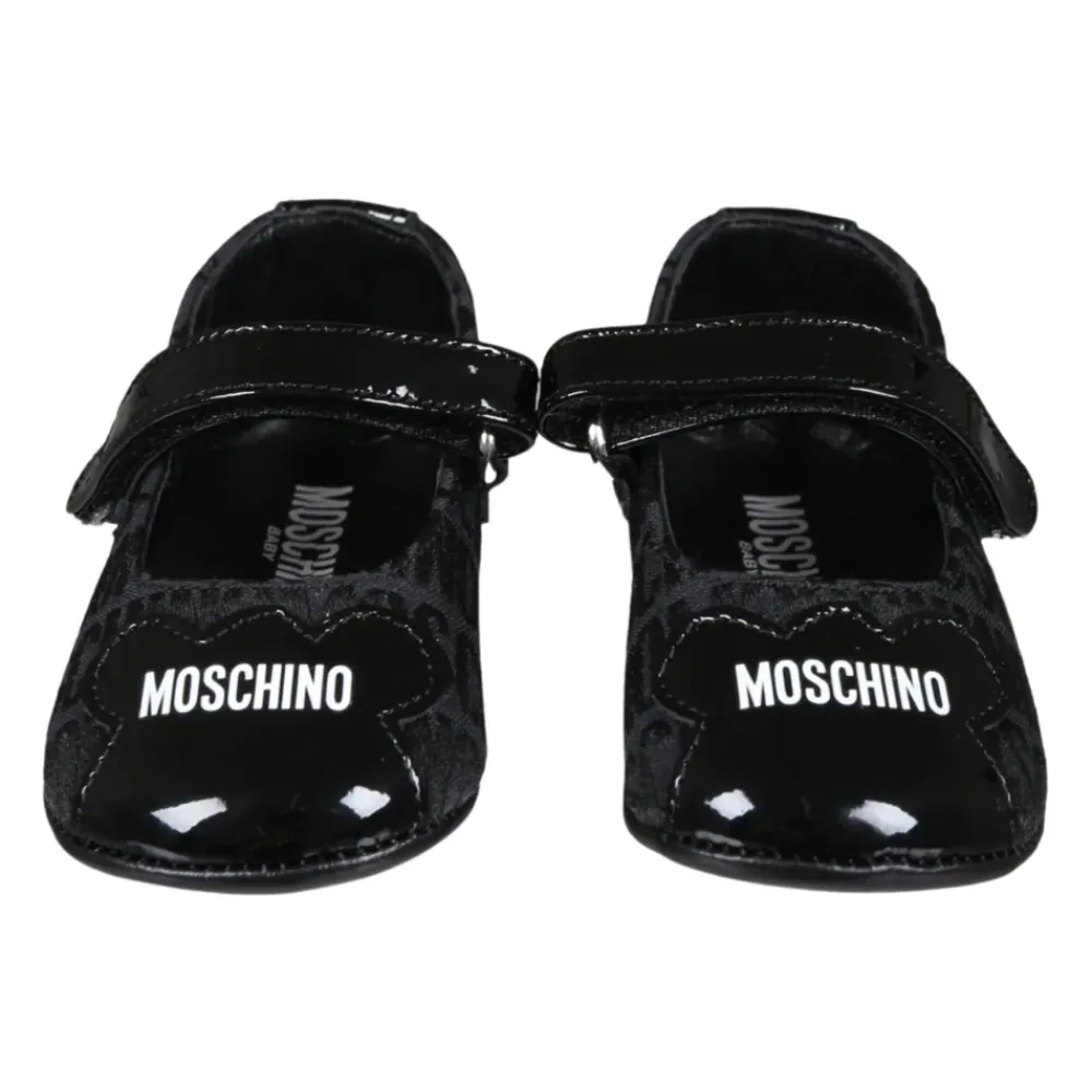 e Ballerinas mit Klettverschluss>Moschino Clearance