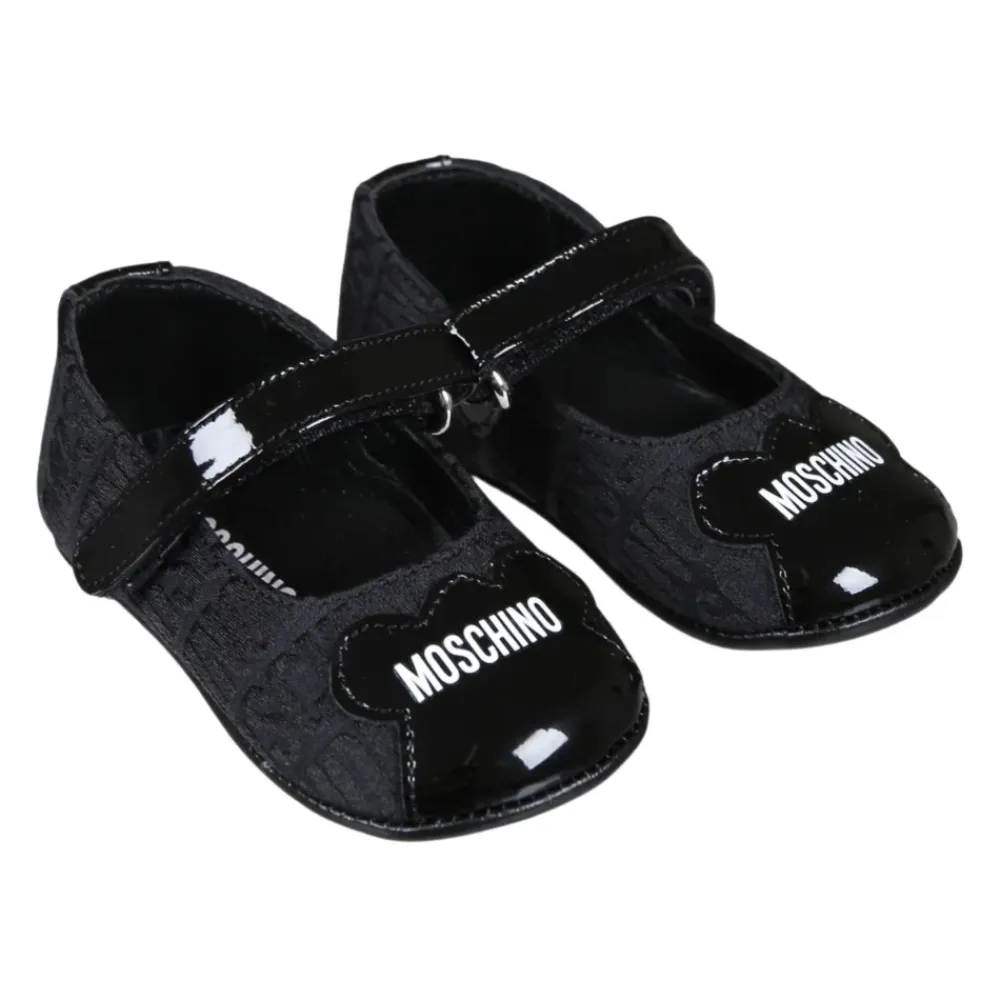 e Ballerinas mit Klettverschluss>Moschino Clearance