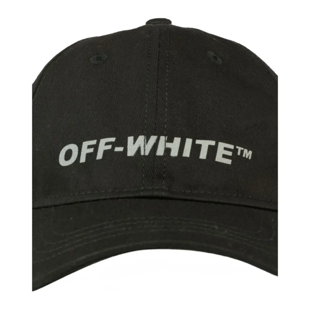 e Baumwoll-Logo-bestickte Kappe>Off White
